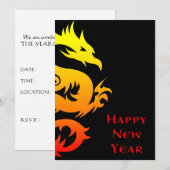 Gelukkig Chinees Nieuwjaar : Jaar van de Draak 201 Kaart (Voorkant / Achterkant)