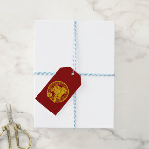 Gelukkig Chinees nieuwjaar The Water Tiger CNY 202 Cadeaulabel