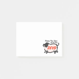 Gelukkig Chinees Nieuwjaar van Varkens 2019 S Post Post-it® Notes