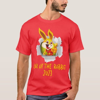 Gelukkig Chinees nieuwkonijnenjaar, 2023 jaar Ra T-shirt