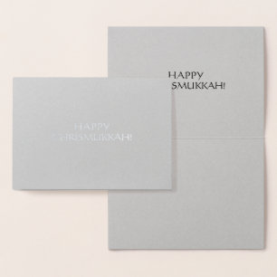Gelukkig Chrismukkah eenvoudig minimalistisch eleg Folie Kaarten