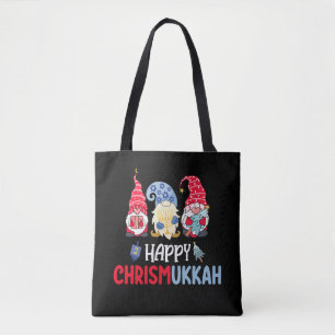 Gelukkig Chrismukkah Kabouters Hanukkah Prettig ke Draagtas
