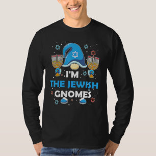 Gelukkig Christmukkah Joods Ik ben de Joodse Dwerg T-shirt