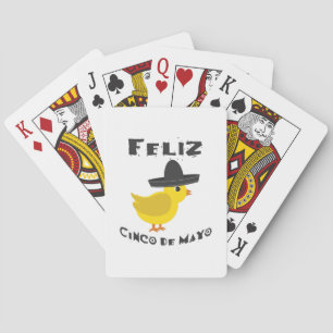 Gelukkig Cinco De Mayo Kuiken Pokerkaarten