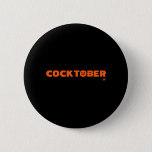 Gelukkig Cocktober Halloween Kostuum Grappige Hall Ronde Button 5,7 Cm