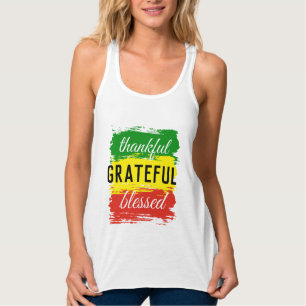Gelukkig dankbaar gezegend tanktop