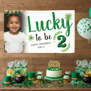 Gelukkig dat het St. Patrick's Day foto is Kinderv Spandoek