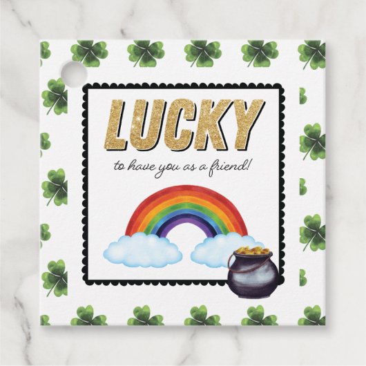 Gelukkig dat ik je als vriend heb bedankjes labels (Voorkant)