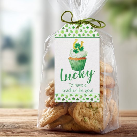 Gelukkig dat je leraar hebt zoals jij St Patrick's Cadeaulabel