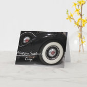 Gelukkig de autowenskaart van Vaderdag Packard Kaart (Gele Bloem)