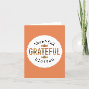 Gelukkig de Thanksgiving van de Herfst met de zege Bedankkaart