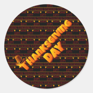 Gelukkig deken ronde sticker