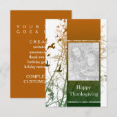 gelukkig deken ( silhouscreen ) kaart (Voorkant / Achterkant)