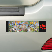Gelukkig dierentuin jaardierentuin Bumpersticker (Op auto)