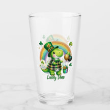 Gelukkig Dino St. Patrick's Dag Drinkglas