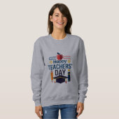 Gelukkig docentendag sweatshirt  (Voorkant volledig)