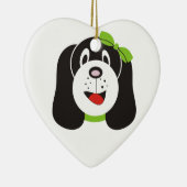 Gelukkig domme puppy maatwerk ornament (Rechts)