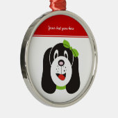 Gelukkig domme puppy maatwerk ornament (Rechts)