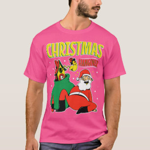 Gelukkig drink feest heerlijk grappig tipsy Santa T-shirt