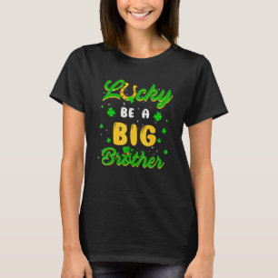 Gelukkig een grote broer St Patrick's Day Gender T-shirt