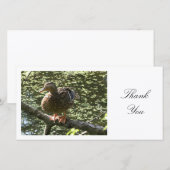 Gelukkig eendje - Dank je Bedankkaart (Voorkant / Achterkant)