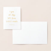 Gelukkig eerste Jubileum Wenskaart Folie Kaarten (Display)