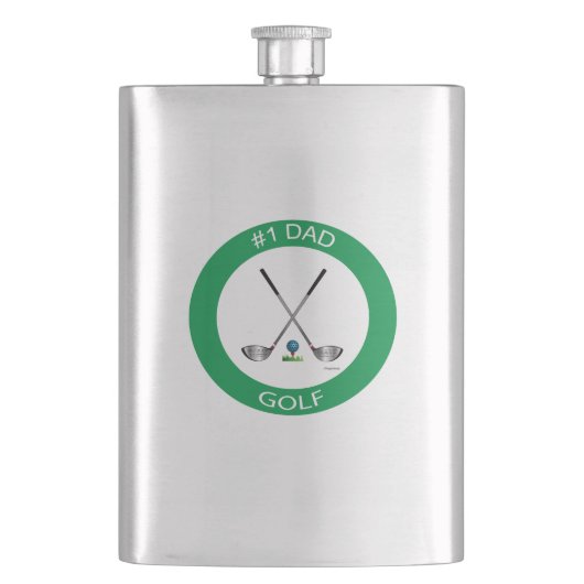 Gelukkig eervaldag Golf-Logo, kool-kolf Flacon (Voorkant)