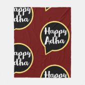 Gelukkig Eid Al-Adha Fleece Deken (Voorkant)