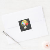 Gelukkig Eid Al-Adha Vierkante Sticker (Envelop)