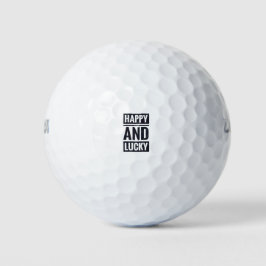 Gelukkig en fortuinlijk golfballen