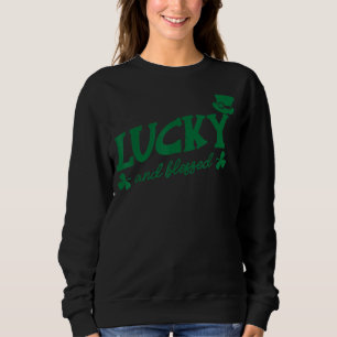 Gelukkig en gezegend Ierse grappige St Patrick's D Trui