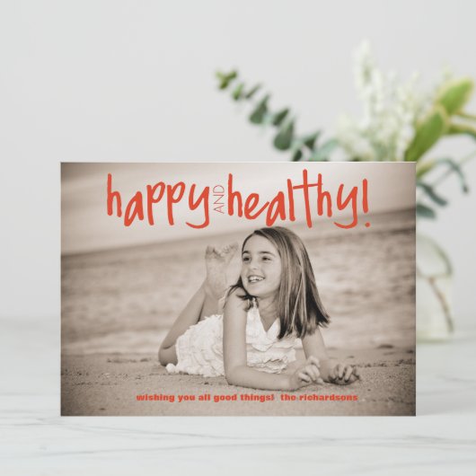 Gelukkig en gezond rood (Staand voorkant)