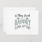 Gelukkig Ever Na Briefkaart (Voorkant / Achterkant)