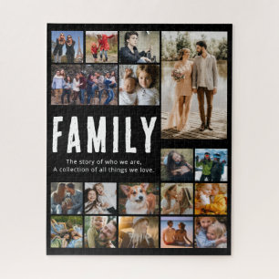 Gelukkig Familie Foto Collage Legpuzzel