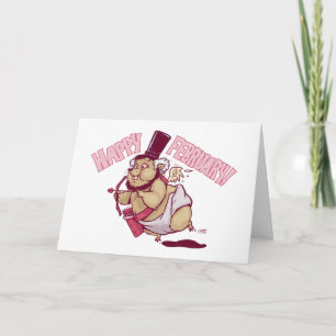 Gelukkig Februari Feestdagen Kaart