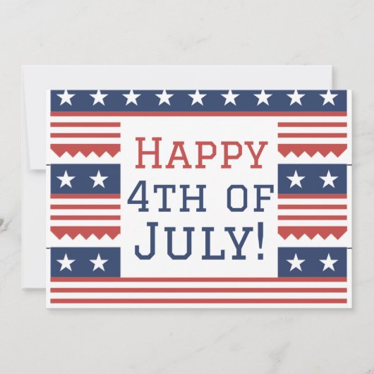 Gelukkig feest op de vierde dag van de onafhankeli (Voorkant)