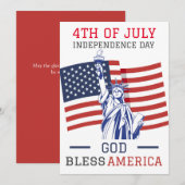 Gelukkig feest op de vierde dag van de onafhankeli (Voorkant / Achterkant)