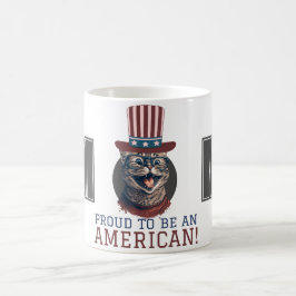 Gelukkig feest op de vierde dag van de onafhankeli koffiemok