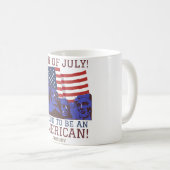 Gelukkig feest op de vierde dag van de onafhankeli koffiemok (Voorkant rechts)