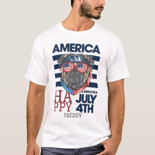 Gelukkig feest op de vierde dag van de onafhankeli t-shirt