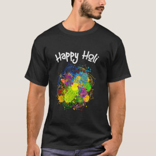 Gelukkig feest van de kleuren Happy Holi 2023 voor T-shirt