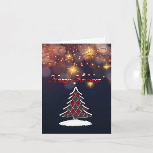 Gelukkig Feestdagen Kaart (Voorkant)