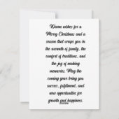 Gelukkig Feestdagenkaart (Achterkant)