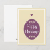 Gelukkig Feestdagenkaart (Voorkant / Achterkant)