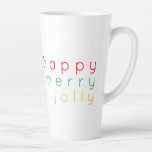 GELUKKIG FEestLigK Kerst Tall Latte Mok
