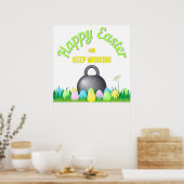 Gelukkig fitness Pasen! Poster (Keuken)