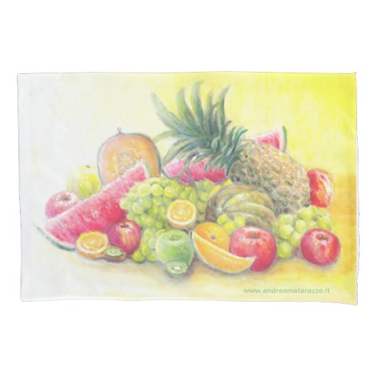 Gelukkig fruit kussensloop (Voorkant)