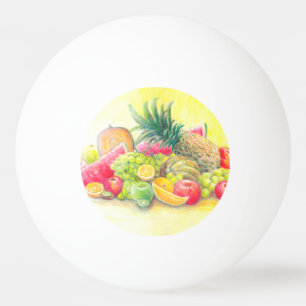 Gelukkig fruit pingpongballen