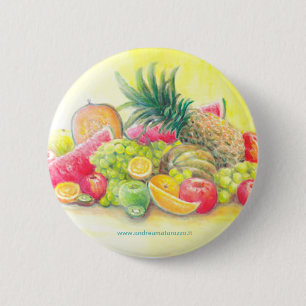 Gelukkig fruit ronde button 5,7 cm