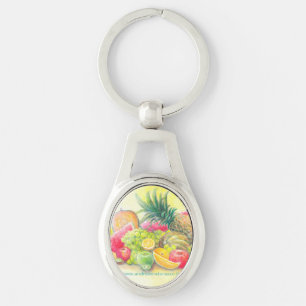 Gelukkig fruit sleutelhanger
